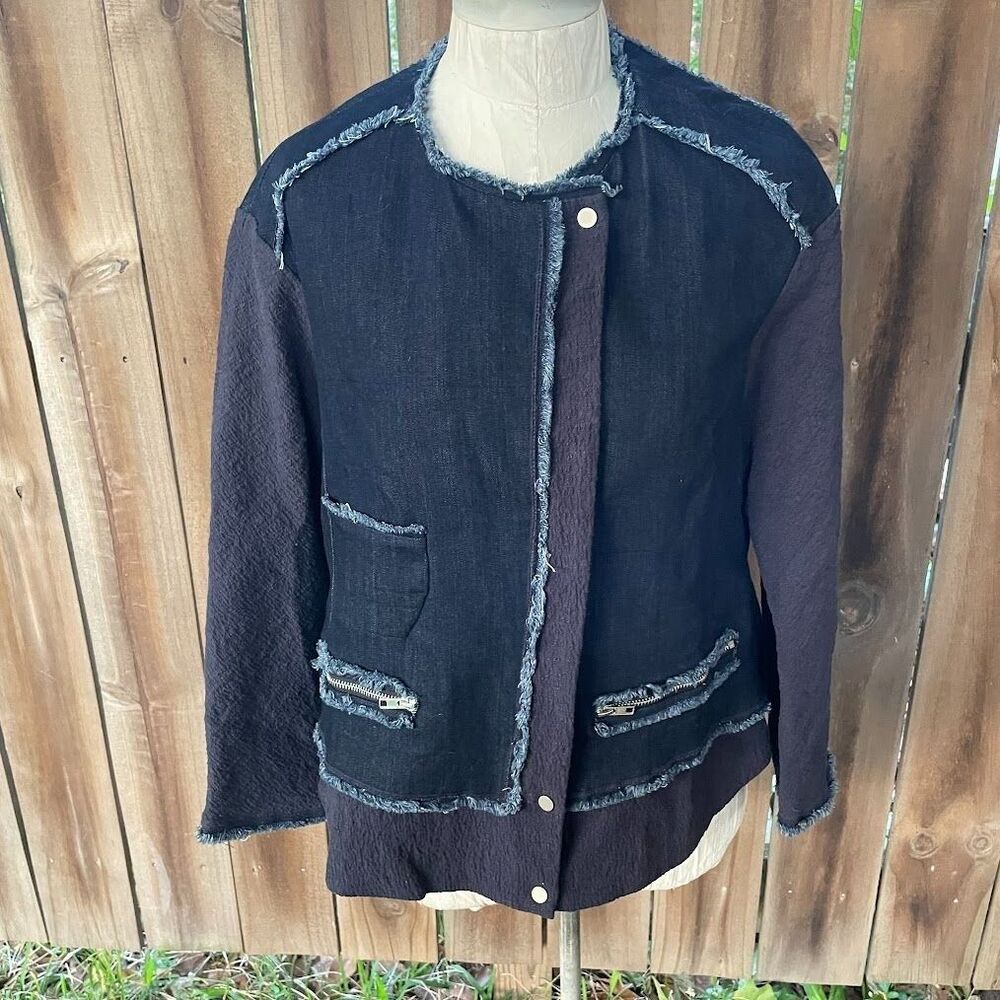 BURU Korea Denim Stretch Crepe JACKET M